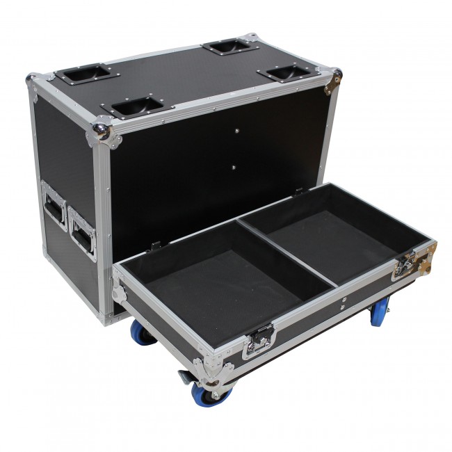 ATA Dual Speaker Flight Case For RCF HDM45A HD35A Subwoofer Speakers - 30H x18Wx17L in.