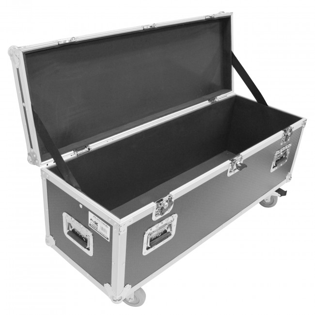 ATA Utility Flight Travel Heavy-Duty Storage Road Case with 4 in casters – 47.5x16x16 Exterior