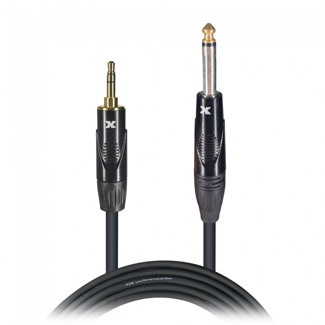 10 Ft. Unbalanced TRS-M Mini 1/8 to TS-M High Performance Audio Cable