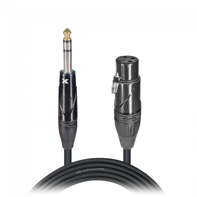25 Ft. Balanced 1/4 TRS to XLR3-F High Performance Audio Cable