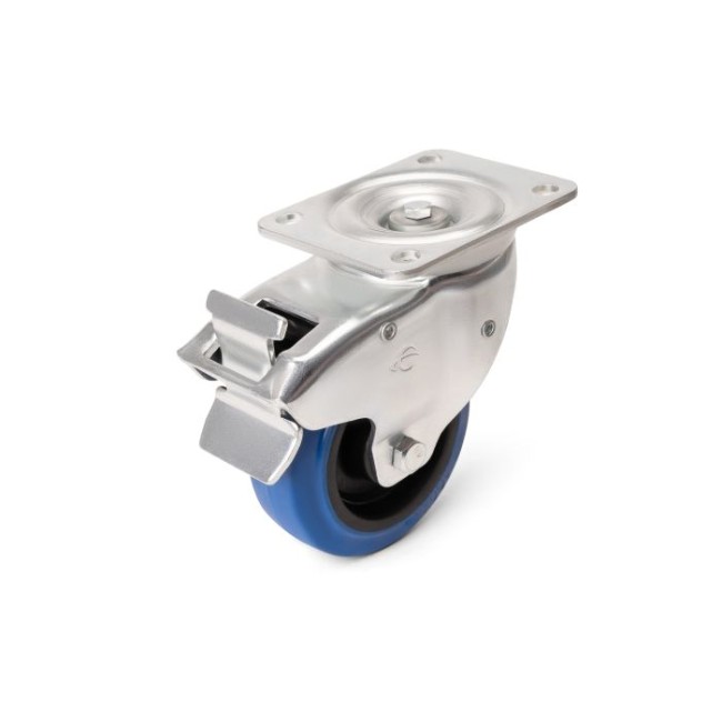 Penn-Elcom Automatic Braked Swivel 4 Castor – Flip Ready™ Hydraulic Case Replacement | Blue