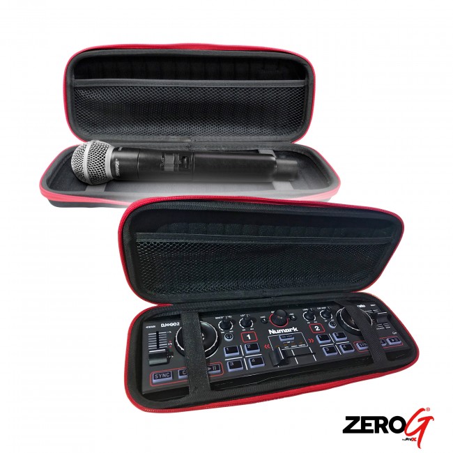 ZeroG Ultra Lightweight Hard Shell DJ Controller for fits Numark DJ2GO2 and Wireless Mic - Nano Size