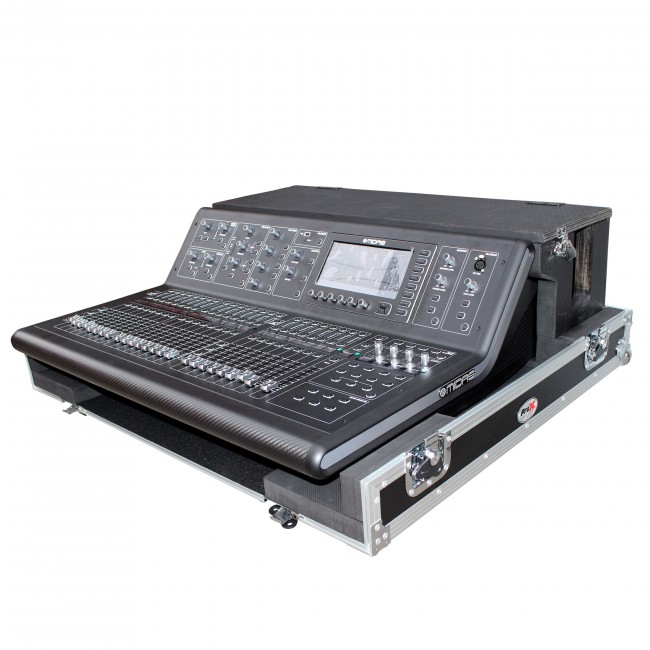 ATA Digital Audio Mixer Flight Case for Midas M32 Console with Doghouse compartment and Caster wheels