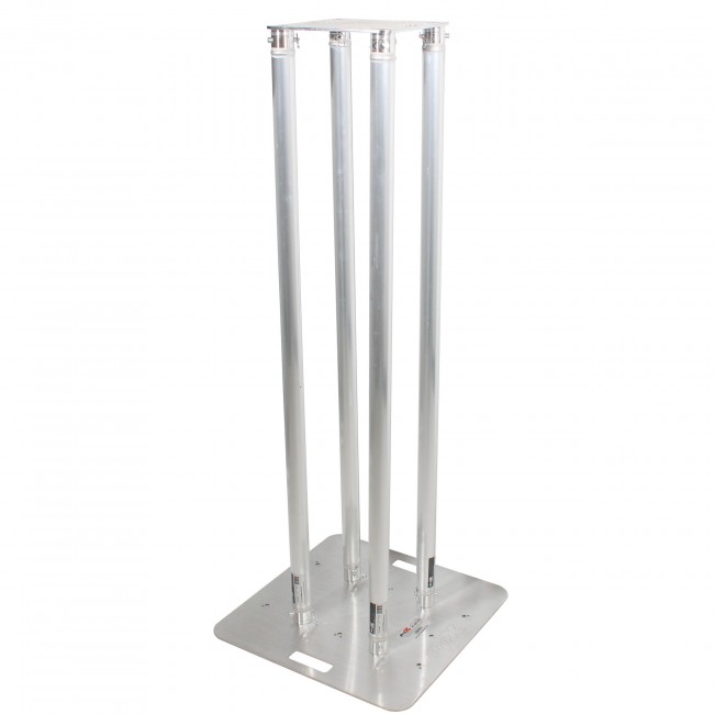4.92ft Totem Package Includes a 12in Top Plate, 24in Base Plate and Four 1.5m F31 Tubes W-White Scrim Cover