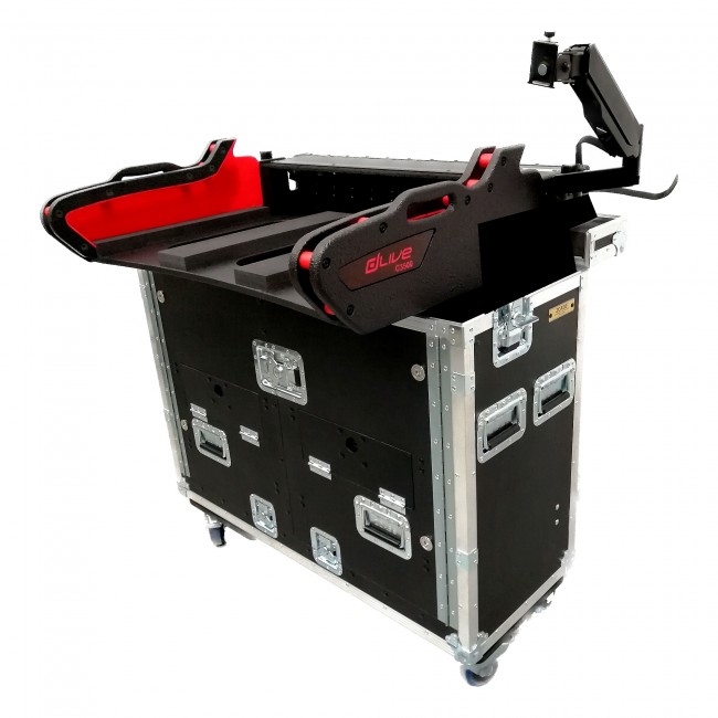 For Allen and Heath DLive C3500 Flip-Ready Hydraulic Console Easy Retracting Lifting Detachable Case by ZCASE