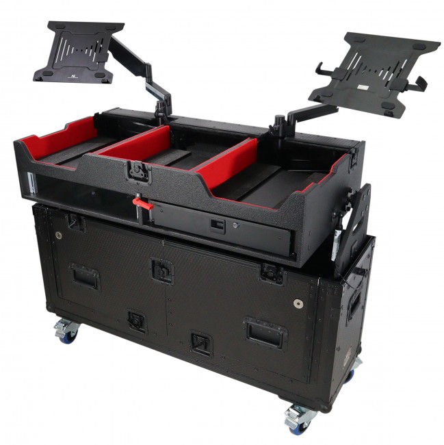 Flip-Ready Easy Retracting Hydraulic Lift Case for Pioneer CDJ-3000 and DJM-900 NXS2 System