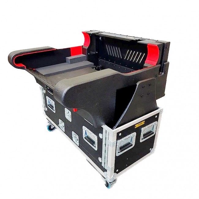 For MIDAS PRO 2 Flip-Ready Hydraulic Console Easy Retracting Lifting 1U Rack Space Detachable Case by ZCASE
